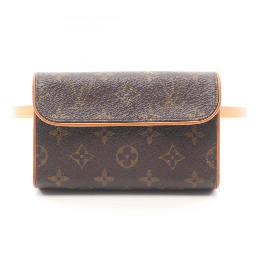 LOUIS VUITTON Brown Monogram Leather Pochette Fanny Pack